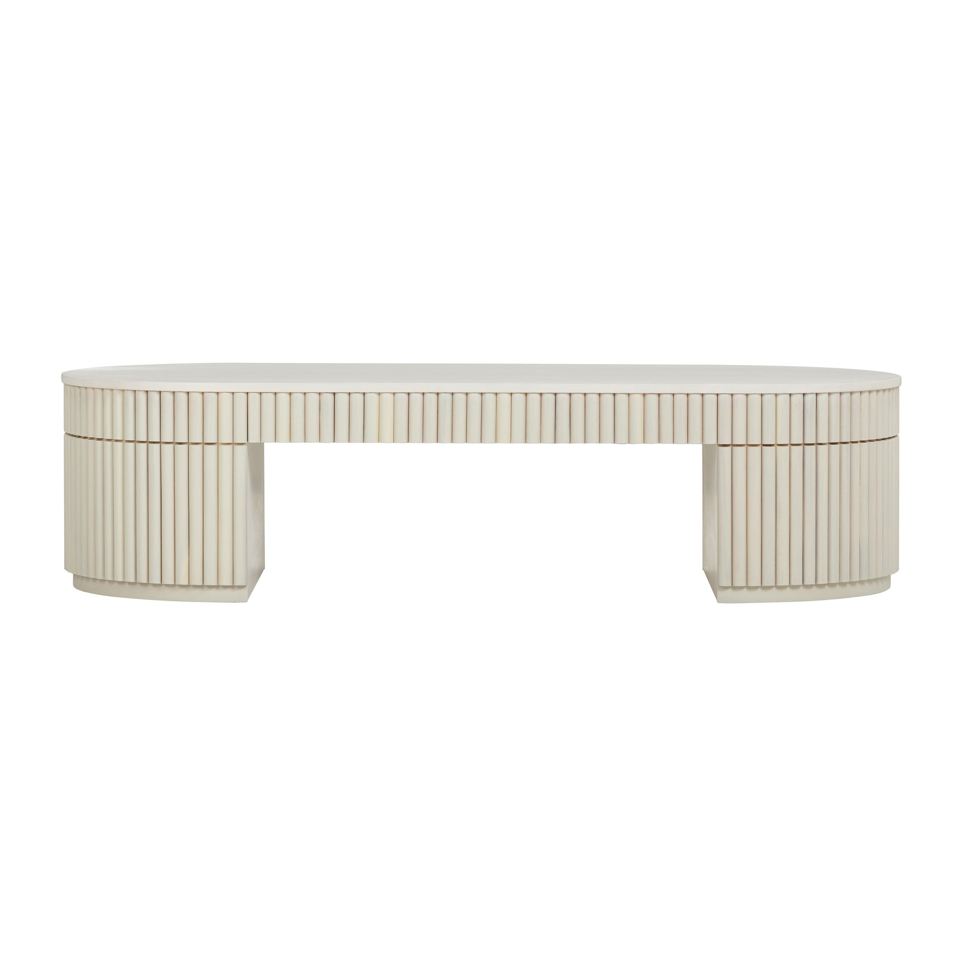 Bella 48 Cream Oval Coffee Table by TOV Oc54323
