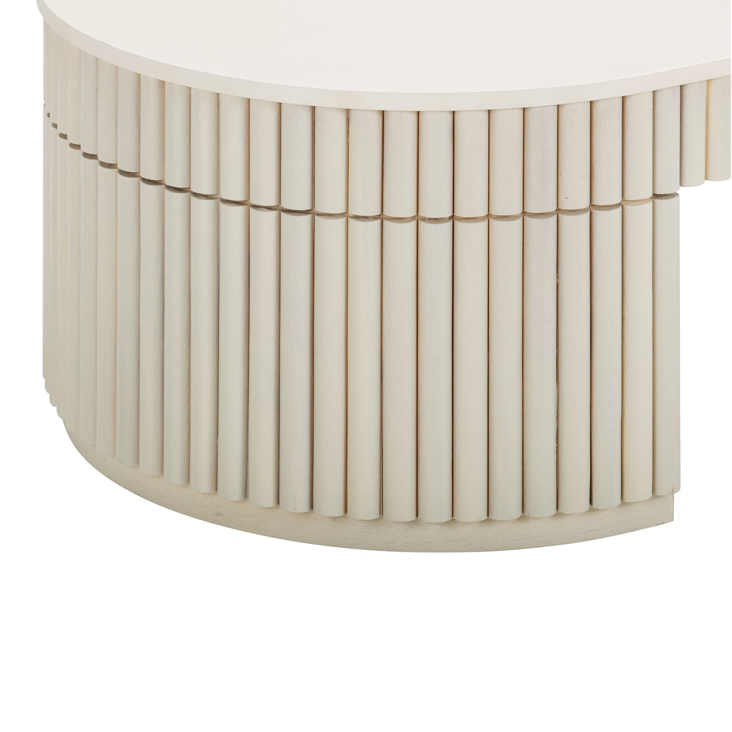 Bella 48 Cream Oval Coffee Table by TOV Oc54323