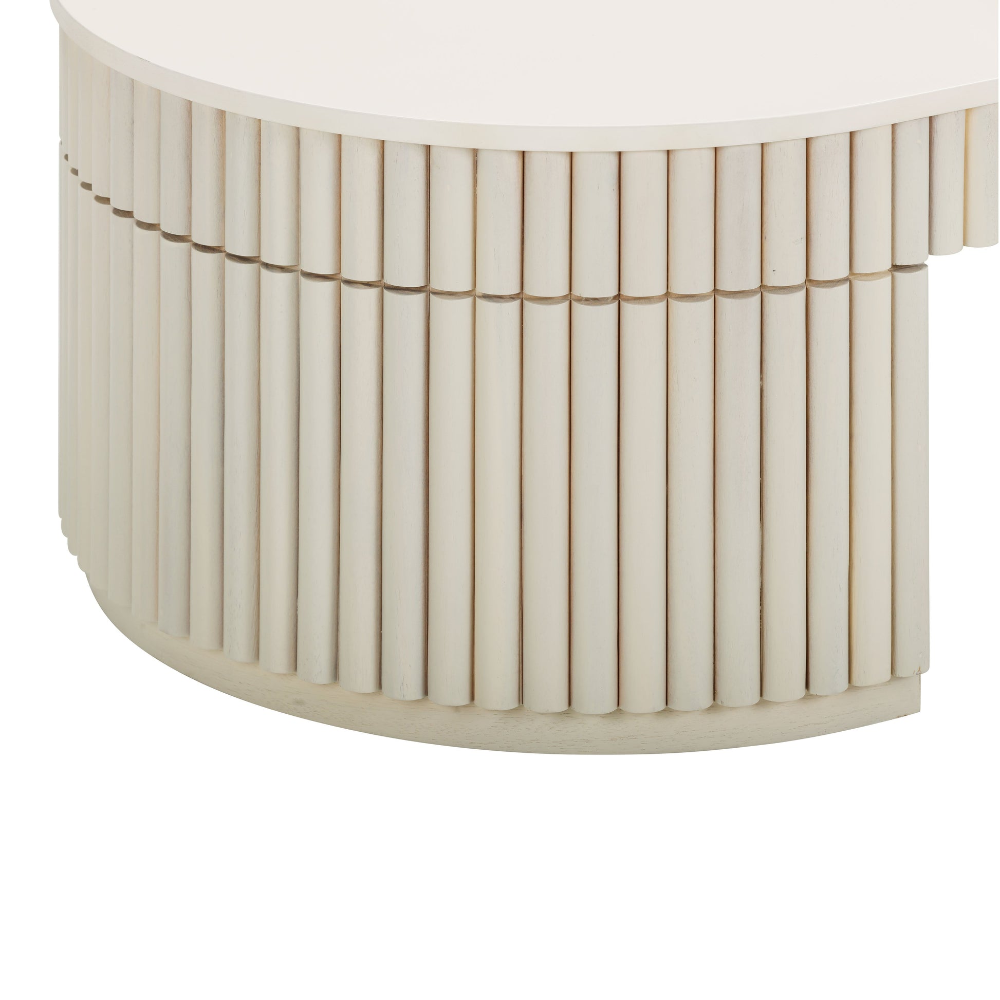 Bella 48 Cream Oval Coffee Table by TOV Oc54323