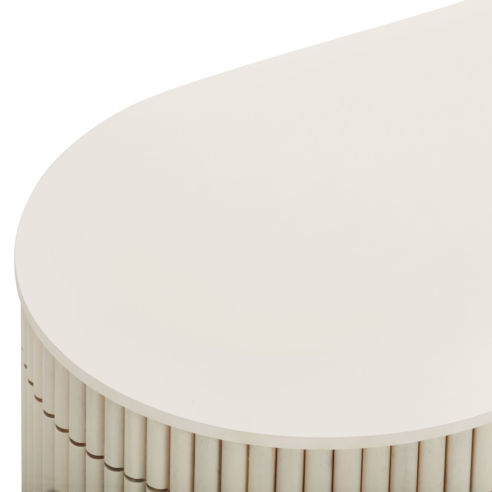 Bella 48 Cream Oval Coffee Table by TOV Oc54323