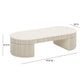 Bella 48 Cream Oval Coffee Table by TOV Oc54323