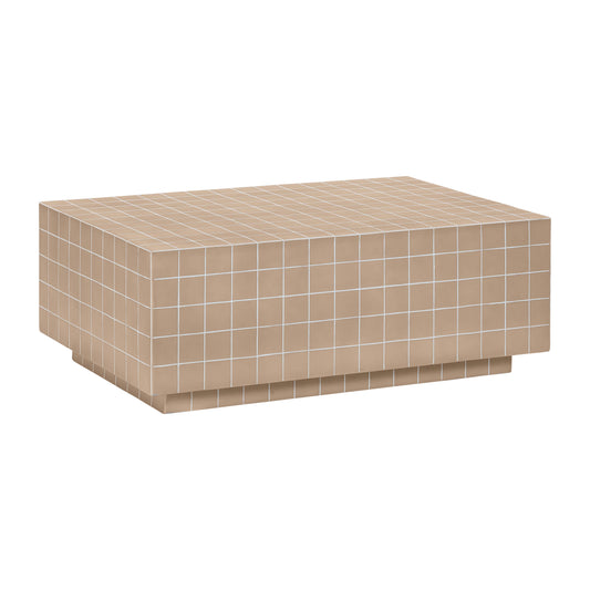 Mixie Taupe Tile Coffee Table by TOV