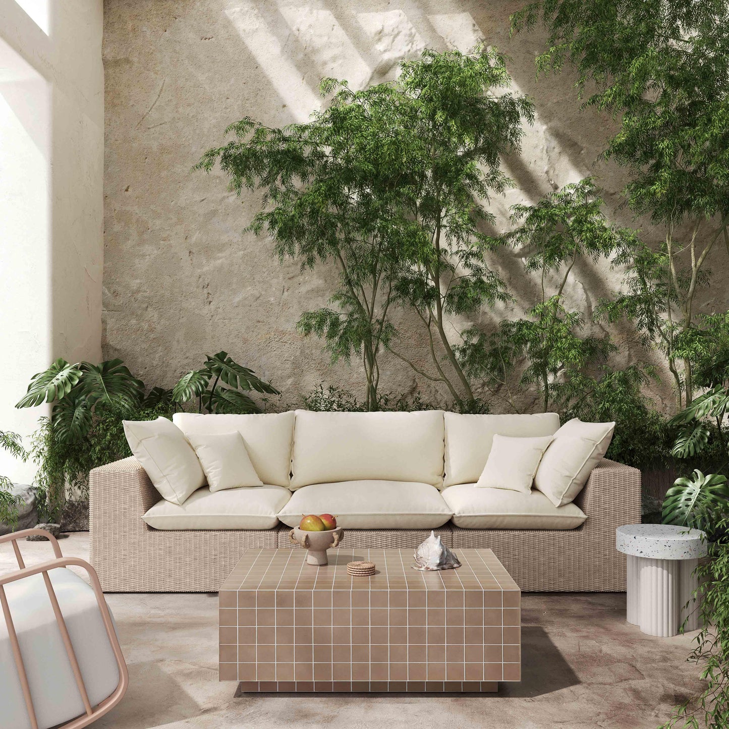 Mixie 39 Tile Indoor Outdoor Coffee Table by TOV Oc54329