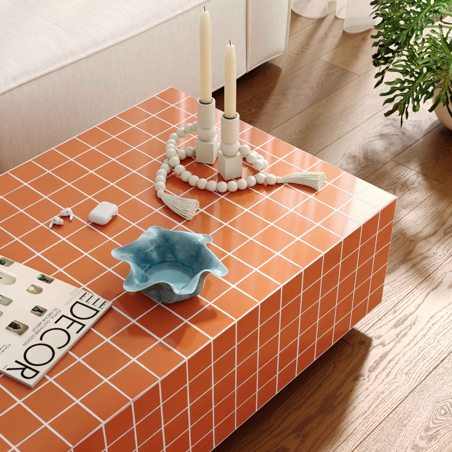 Mixie 39 Tile Indoor Outdoor Coffee Table by TOV Oc54328