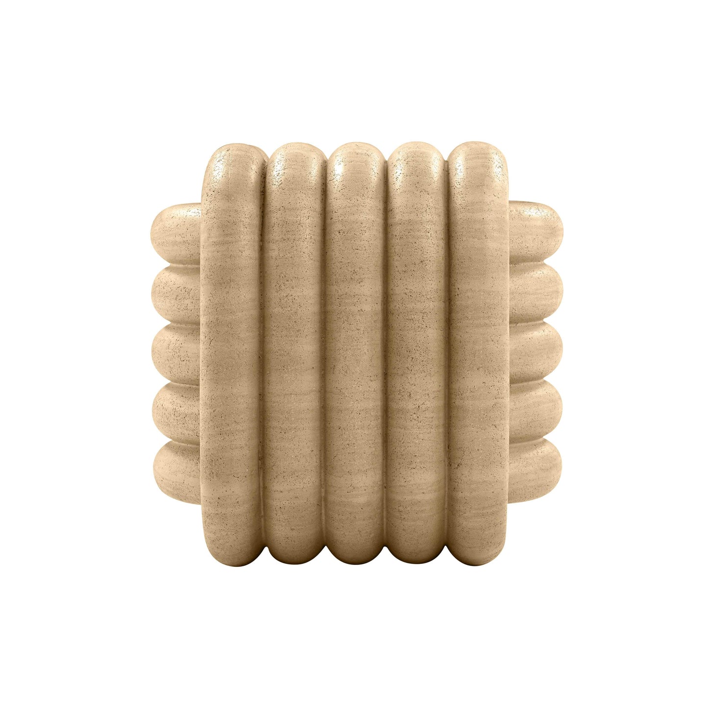 Love Knot Concrete Indoor/Outdoor Accent Stool Travertine by Tov Furniture