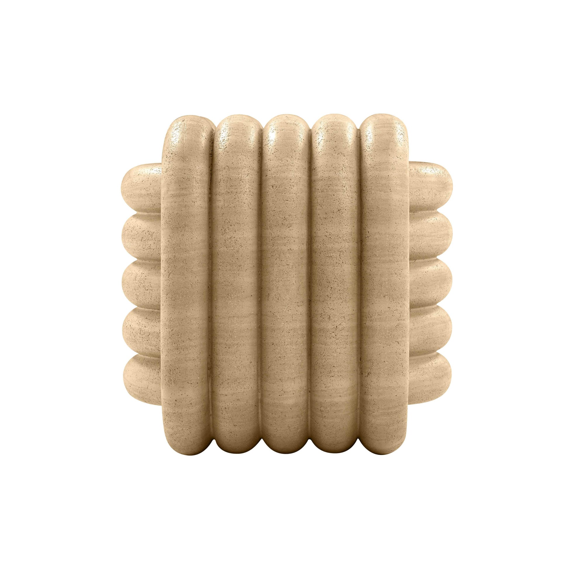 Love Knot Concrete Indoor/Outdoor Accent Stool Travertine by Tov Furniture