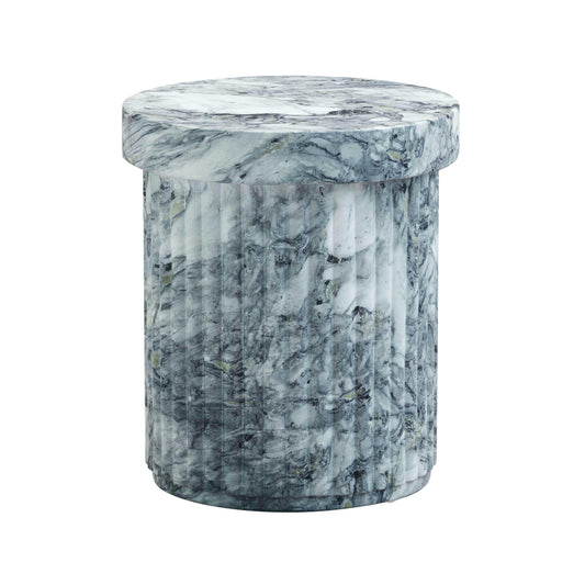 Serafina Marble Pattern Concrete Side Table by TOV