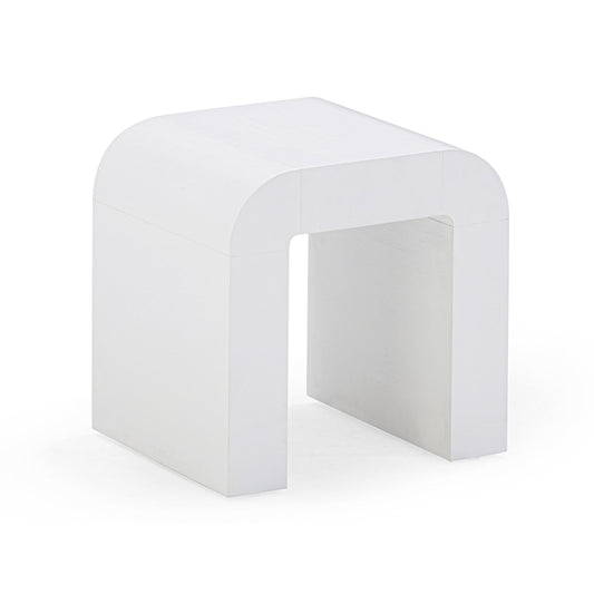 Hump White Side Table by TOV