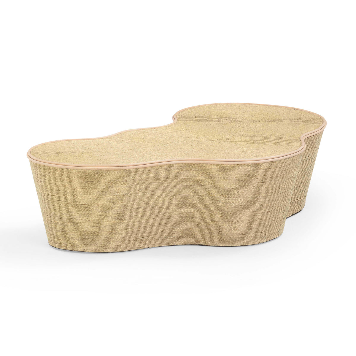 Slab 60" Natural Seagrass Coffee Table by TOV Furniture – photo 1 of 10