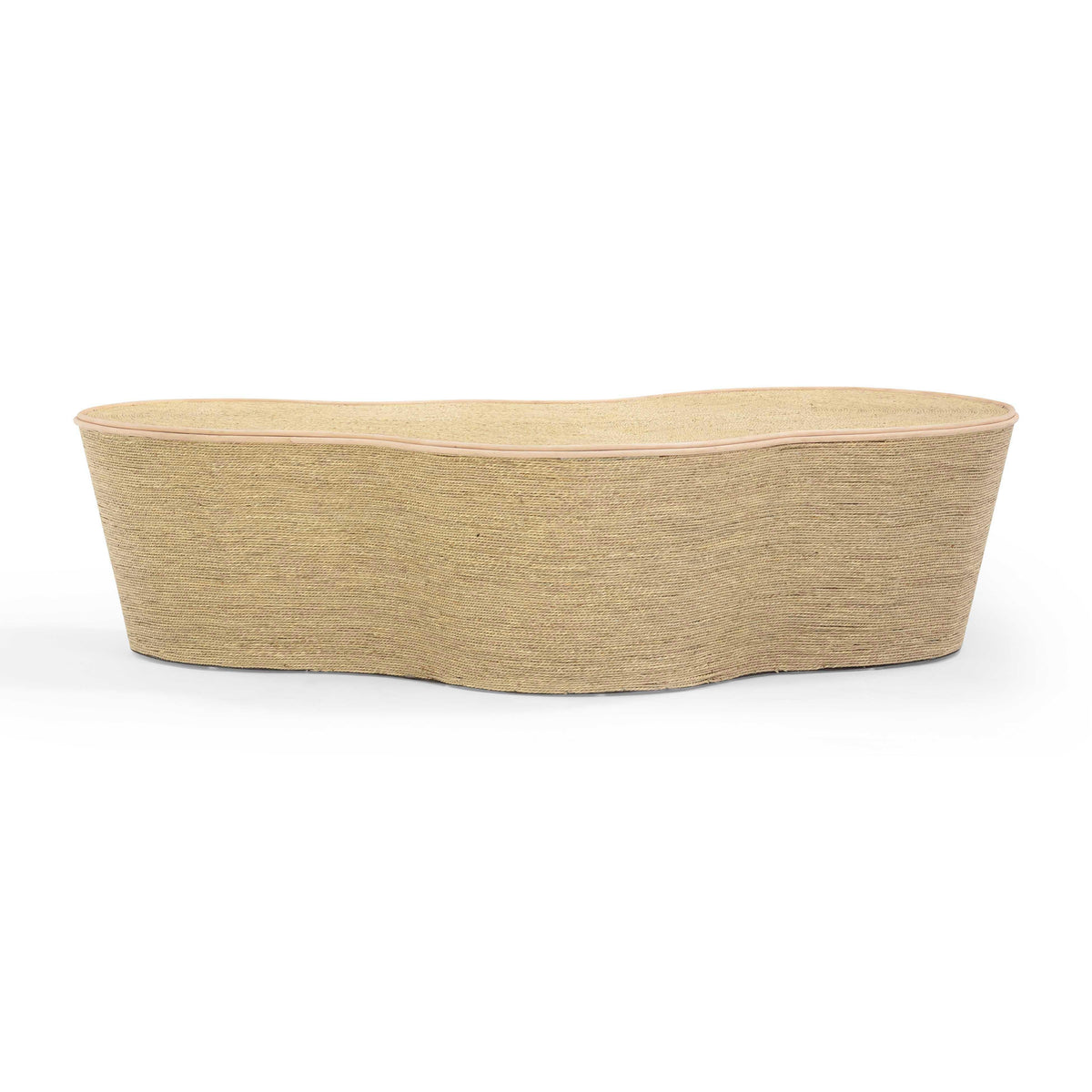 Slab 60" Natural Seagrass Coffee Table by TOV Furniture – photo 4 of 10