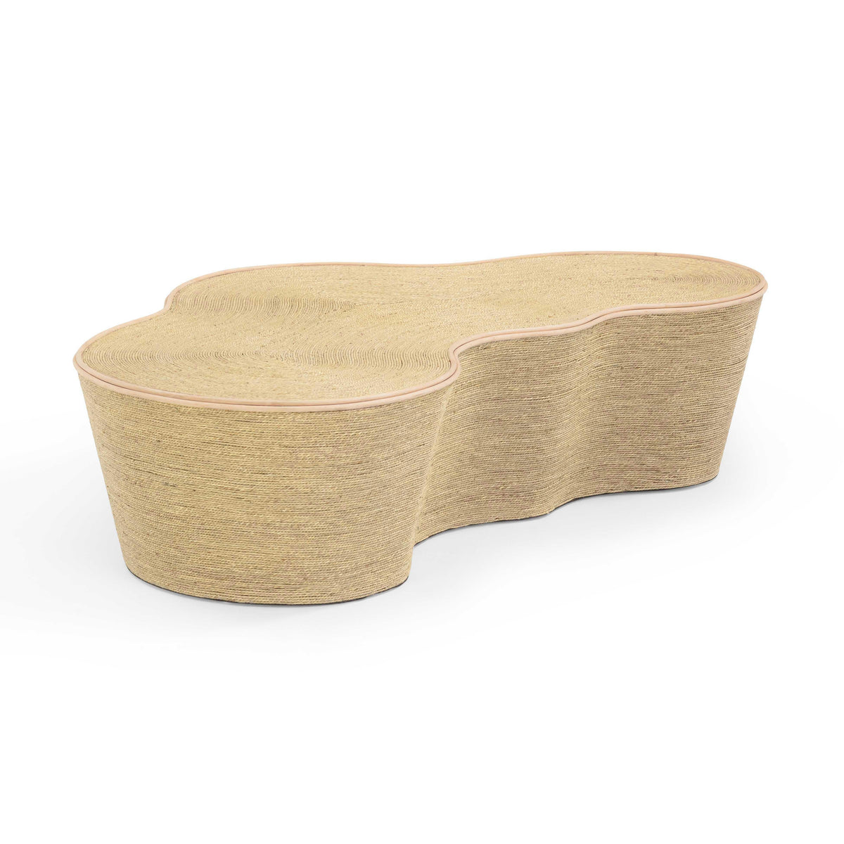 Slab 60" Natural Seagrass Coffee Table by TOV Furniture – photo 6 of 10