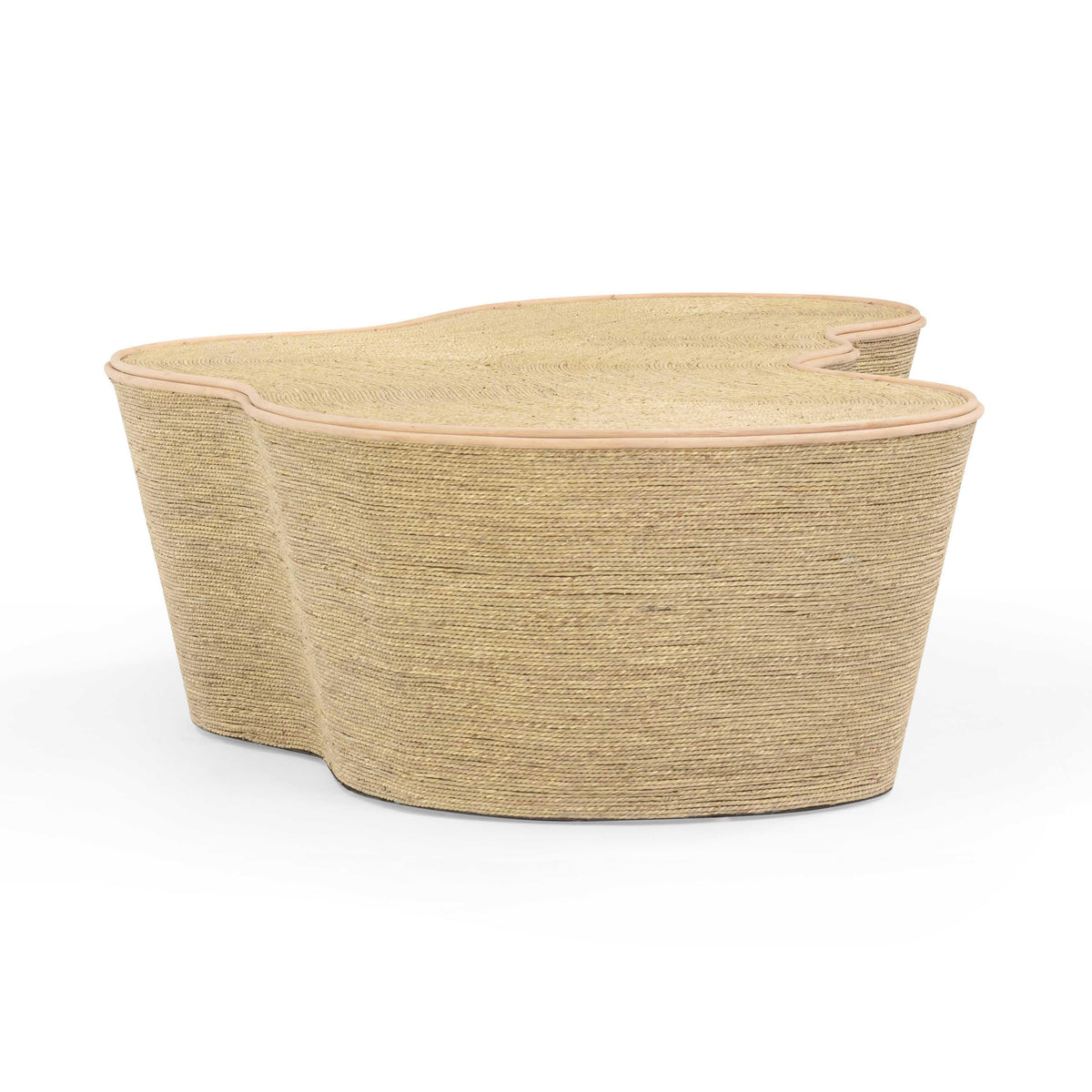 Slab 60" Natural Seagrass Coffee Table by TOV Furniture – photo 7 of 10