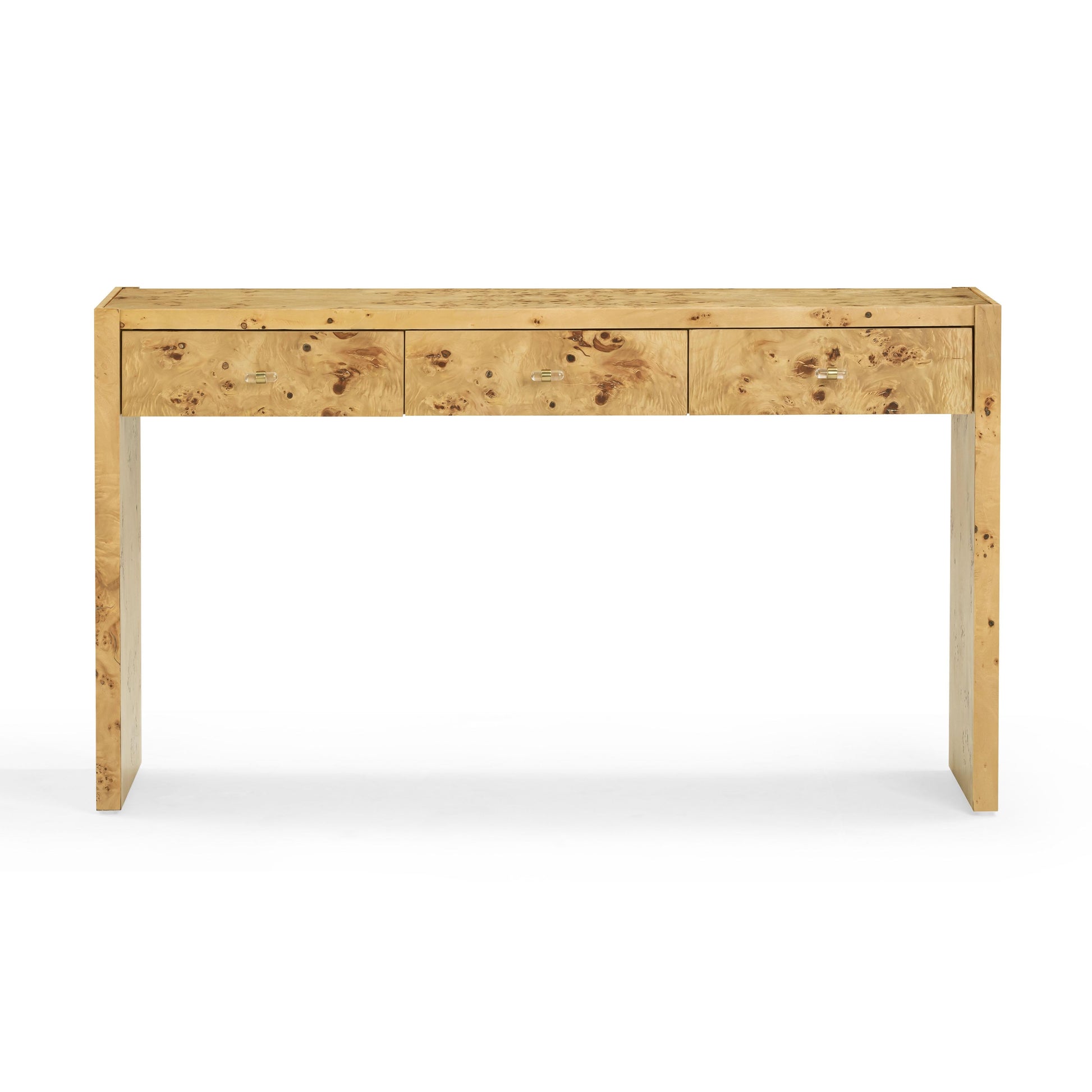 Brandyss 54" Burl Console Table Natural by Tov Furniture