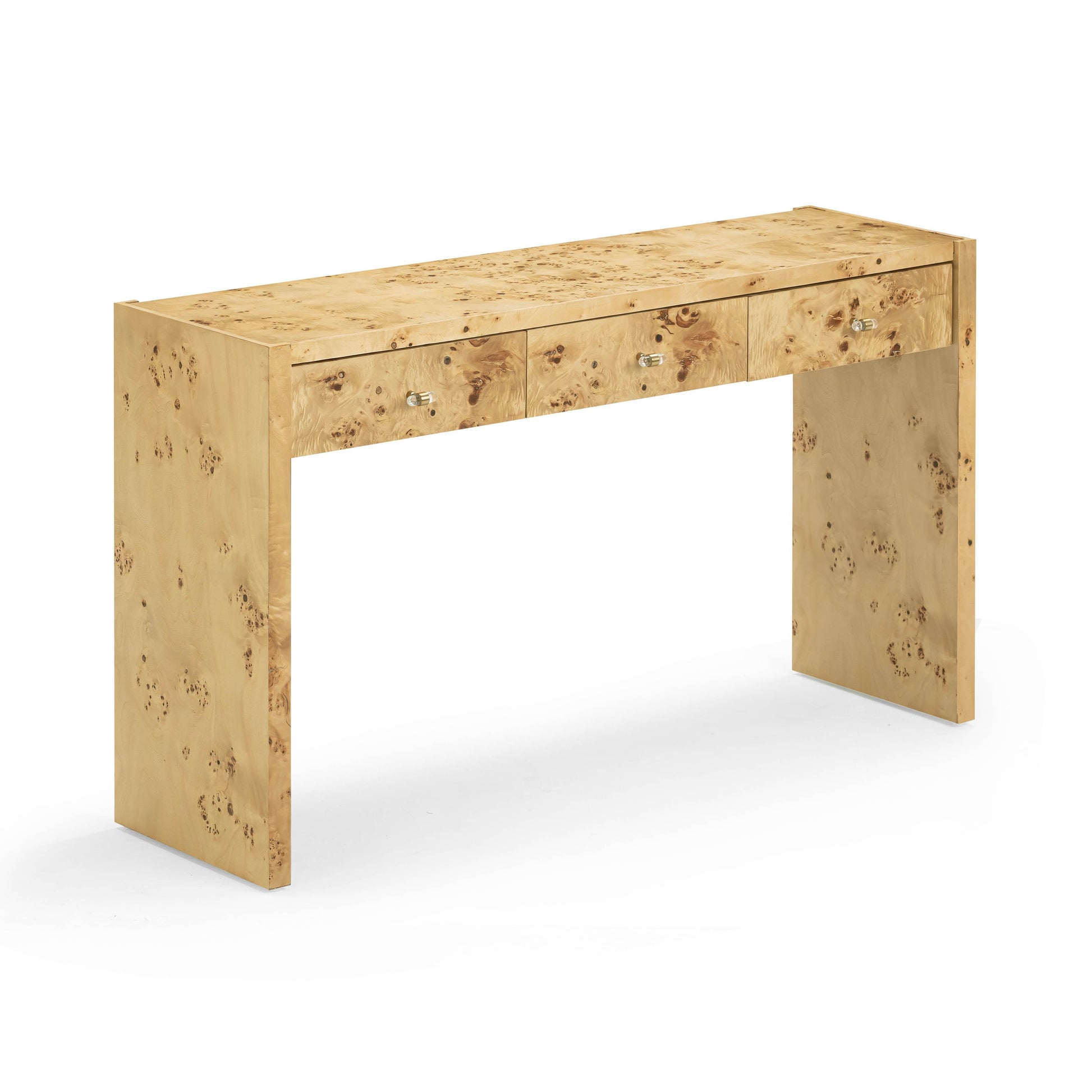 Brandyss 54" Burl Console Table Natural by Tov Furniture