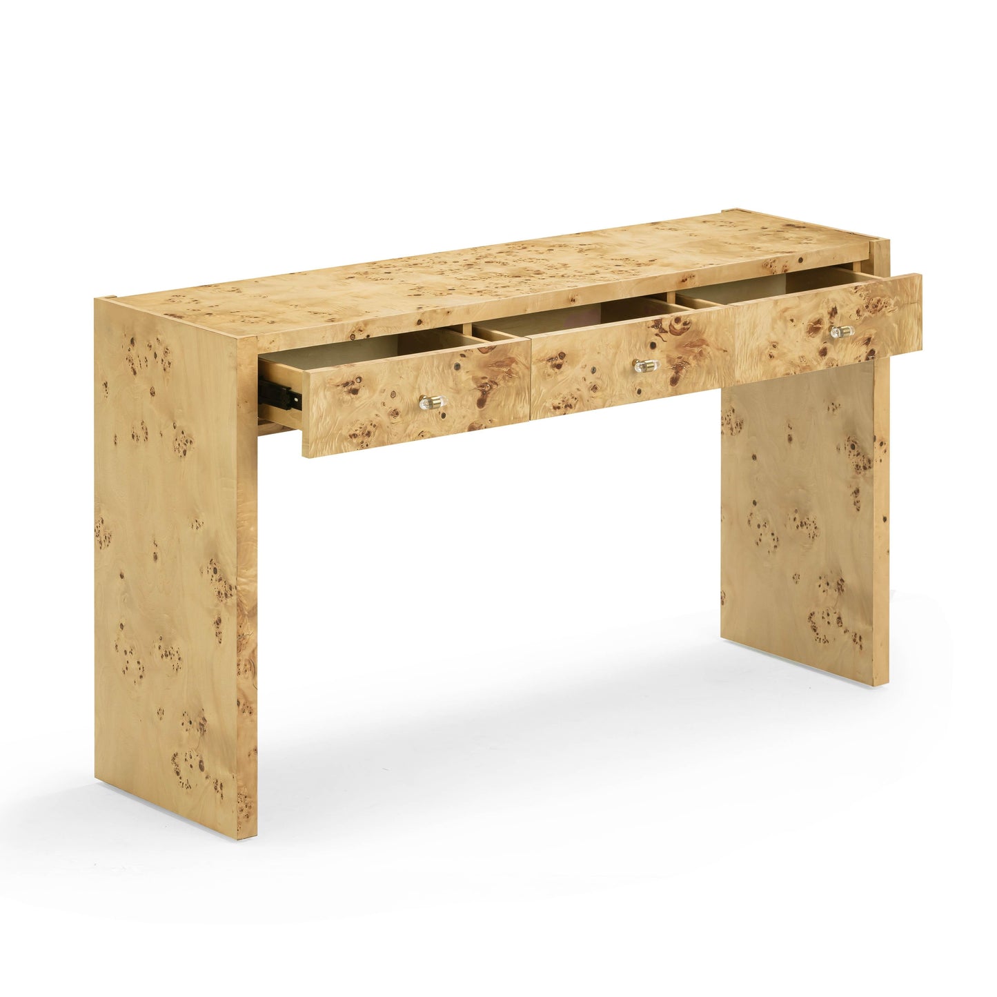 Brandyss 54" Burl Console Table Natural by Tov Furniture