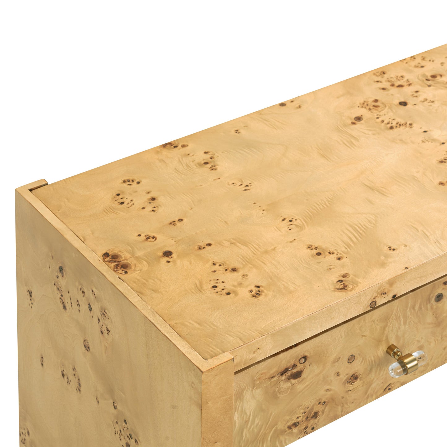 Brandyss 54" Burl Console Table Natural by Tov Furniture