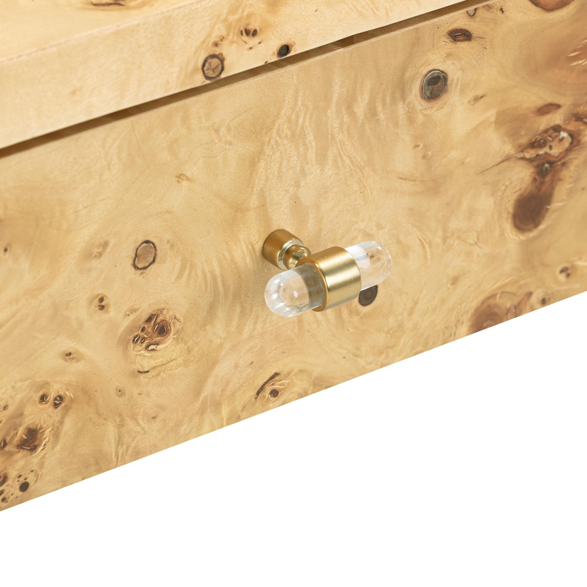 Brandyss 54" Burl Console Table Natural by Tov Furniture