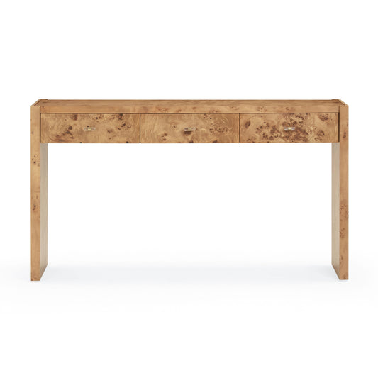 Brandyss 54" Burl Console Table Honey by Tov Furniture