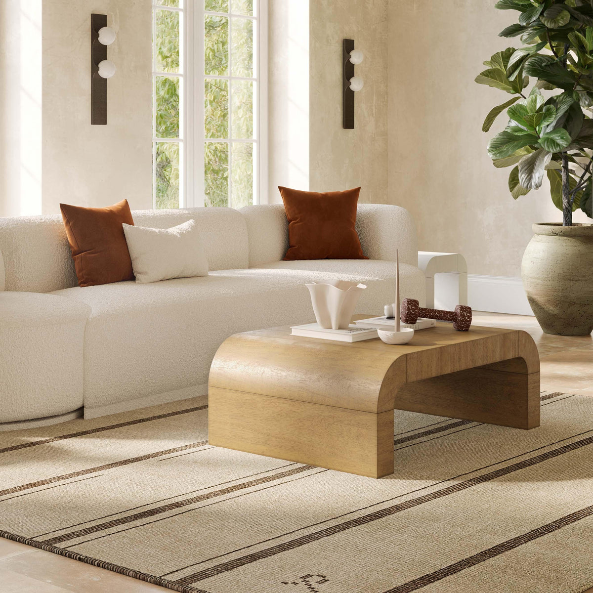 Hump Natural Coffee Table by TOV Furniture – photo 2 of 8