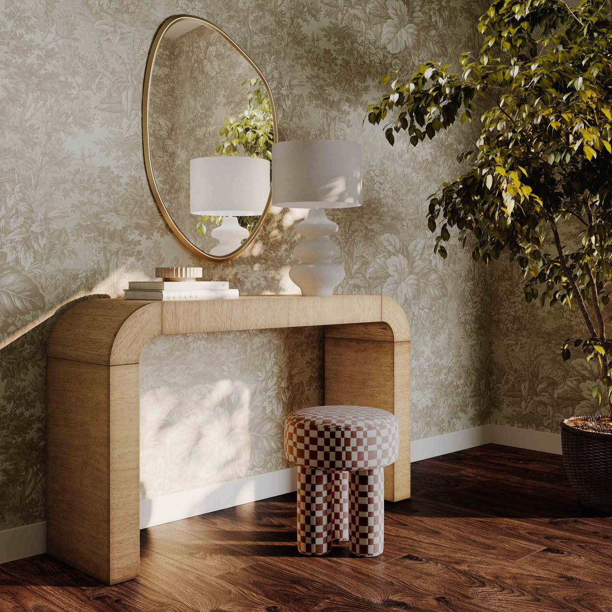 Hump Natural Console Table by TOV Furniture – photo 2 of 6