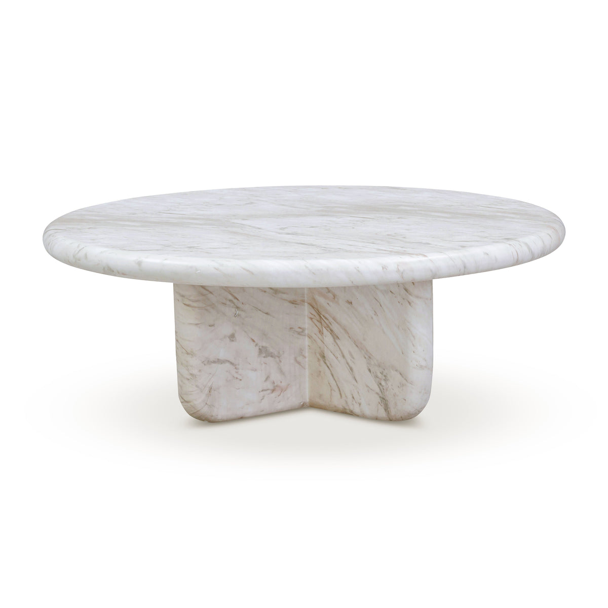 Juju 32" Faux Marble Indoor/Outdoor Short Coffee Table by TOV Furniture – photo 3 of 6