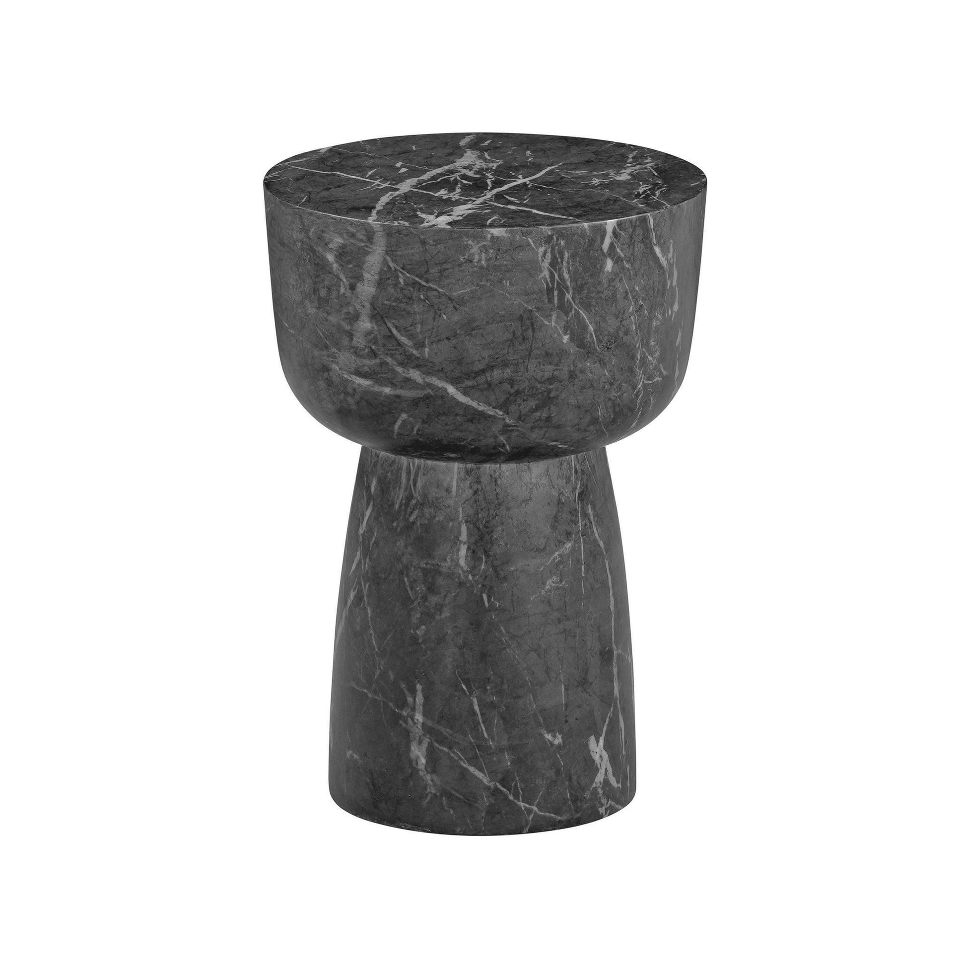 Charra Indoor/Outdoor Side Table Black by Tov Furniture