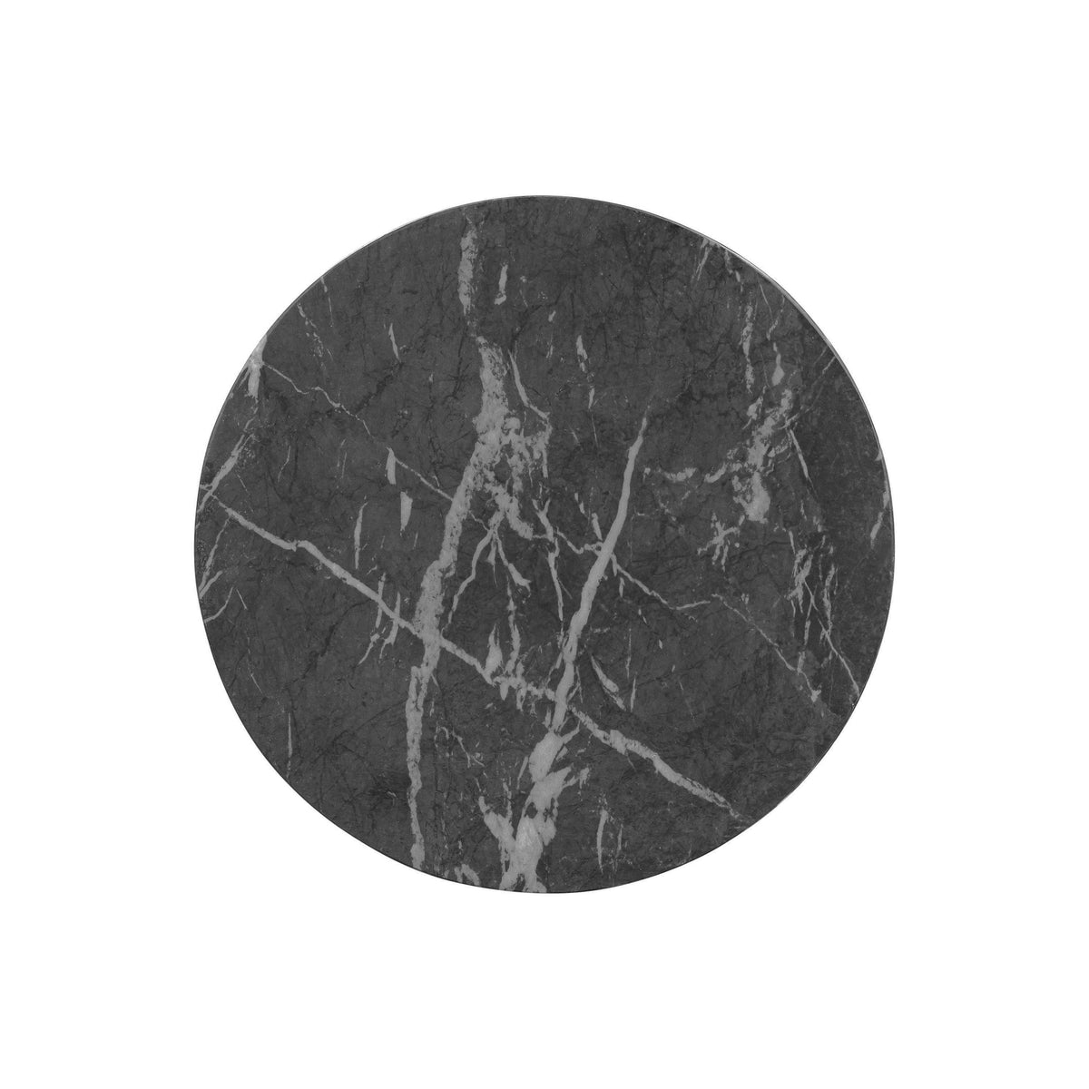Charra Black Faux Marble Indoor/Outdoor Side Table by TOV Furniture – photo 4 of 6