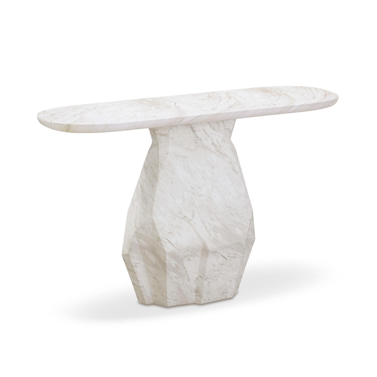 Esme 54" Faux Marble Indoor/Outdoor Long Console Table by TOV Furniture – photo 3 of 8
