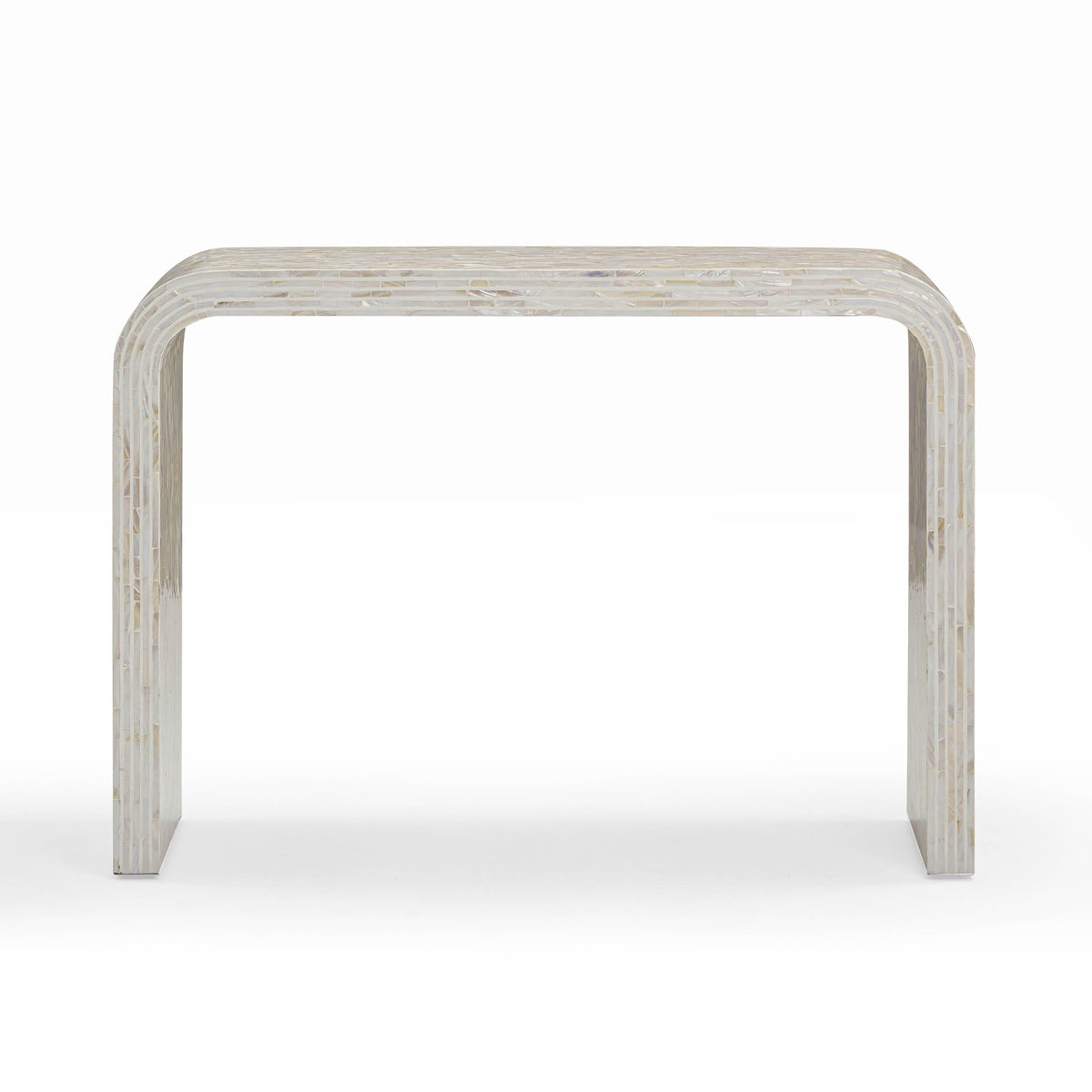 Opus 43" Cream Capiz Shell Console Table by TOV Furniture – photo 3 of 8