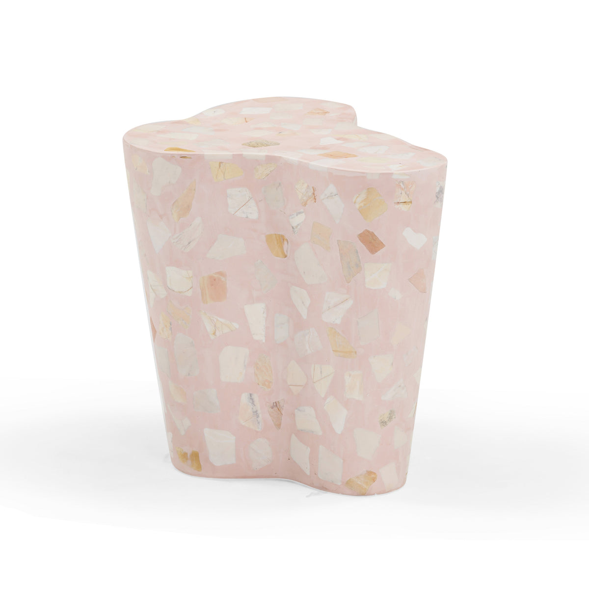 Slab Sunset Pink Terrazzo Side Table by TOV Furniture – photo 1 of 10