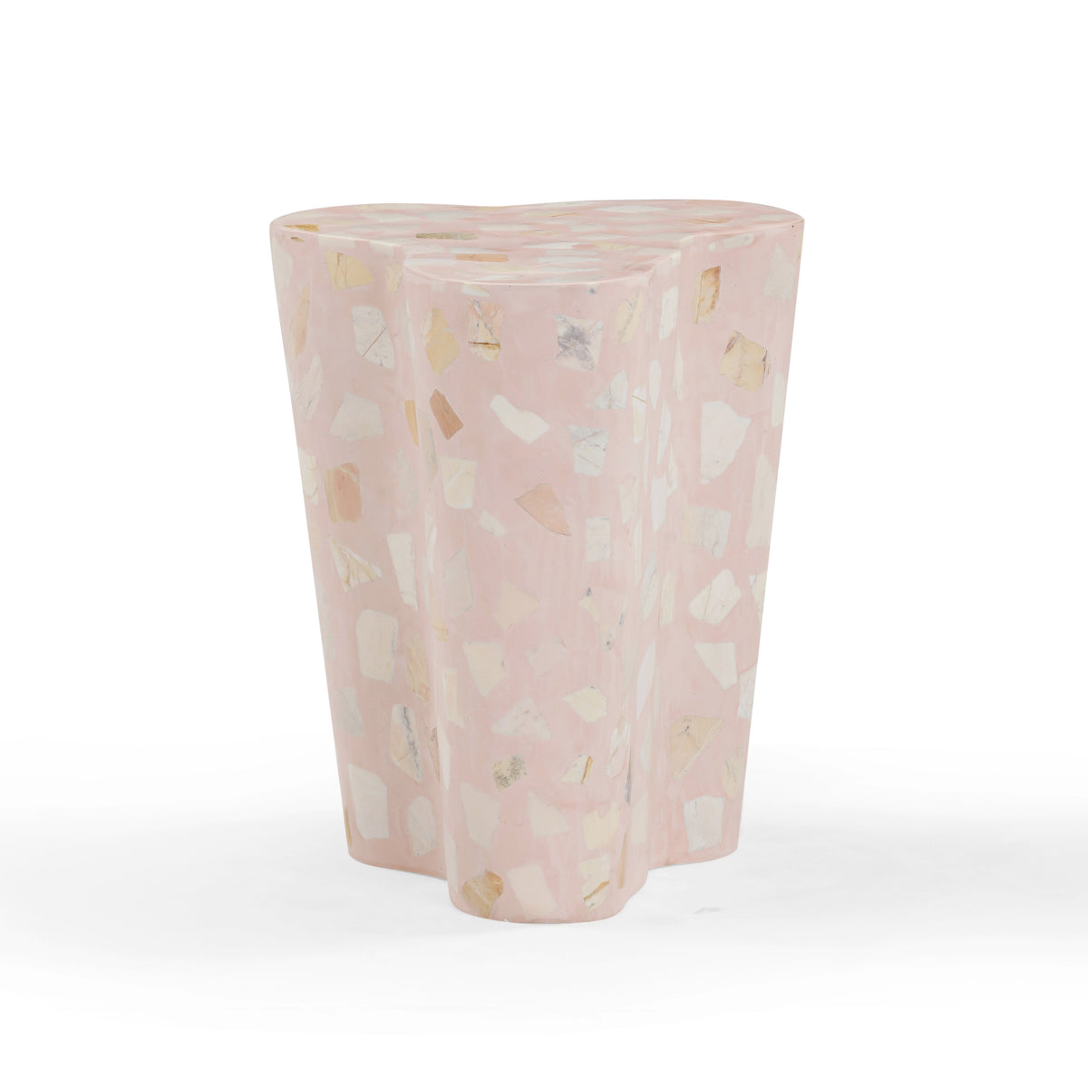 Slab Sunset Pink Terrazzo Side Table by TOV Furniture – photo 4 of 10