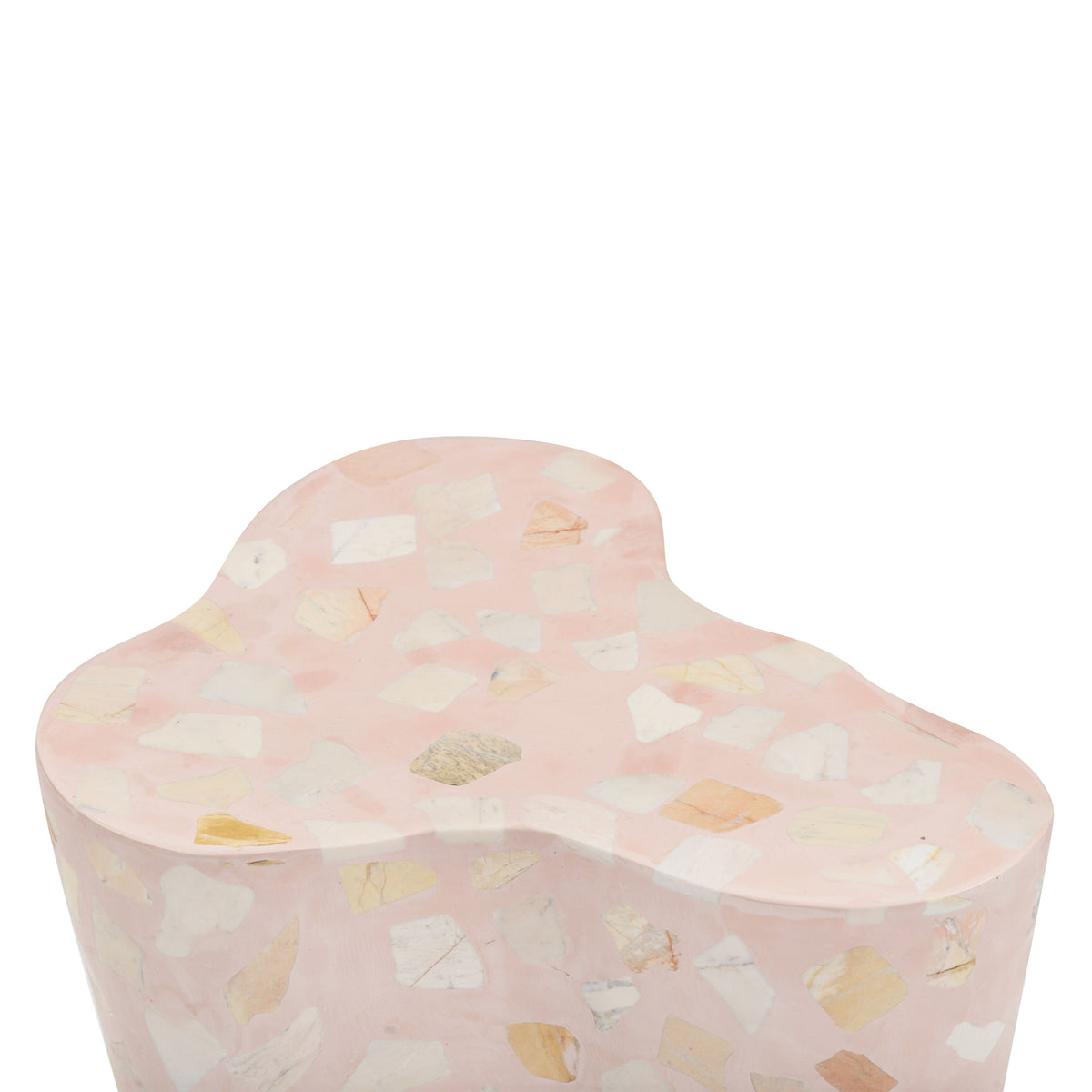 Slab Sunset Pink Terrazzo Side Table by TOV Furniture – photo 9 of 10