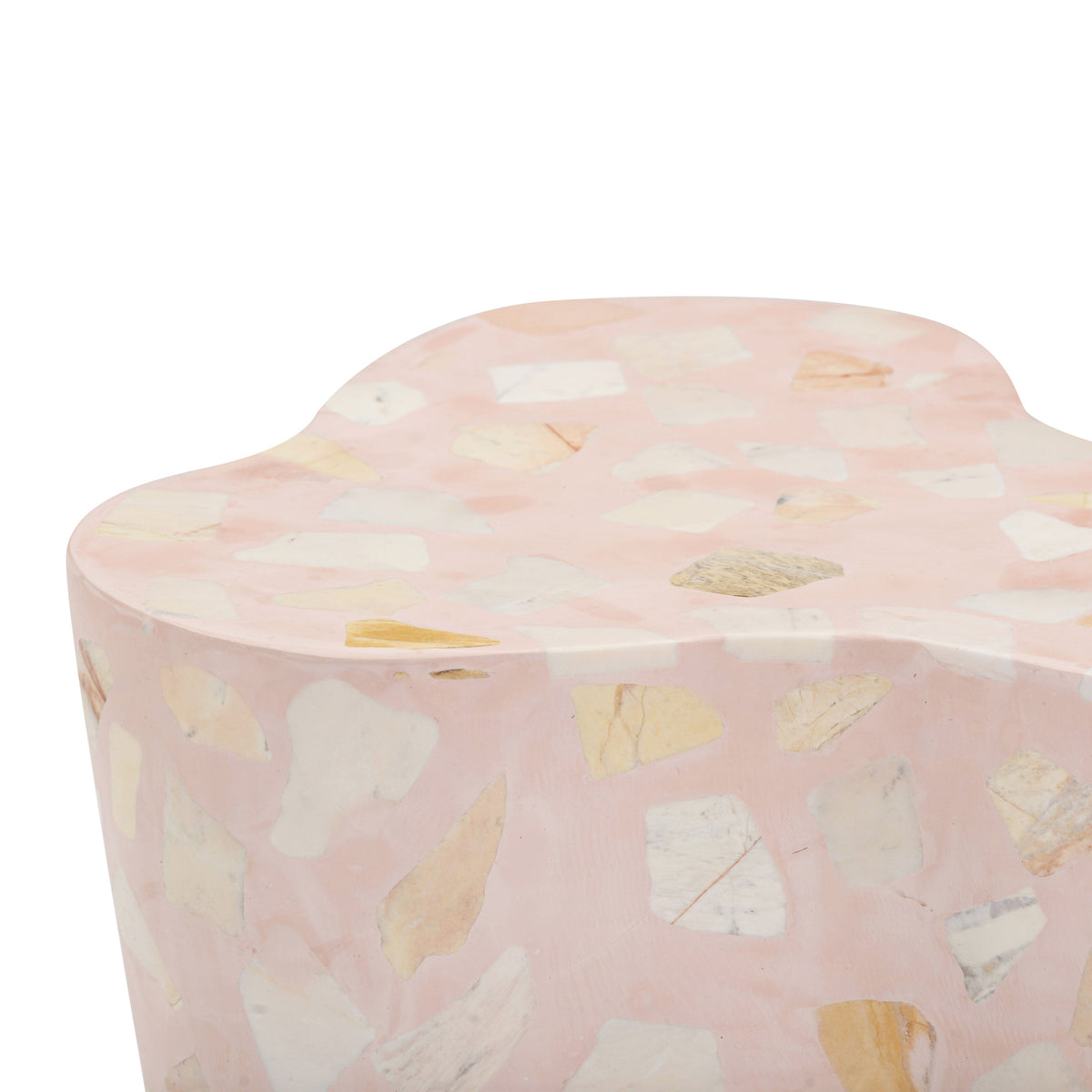 Slab Sunset Pink Terrazzo Side Table by TOV Furniture – photo 7 of 10
