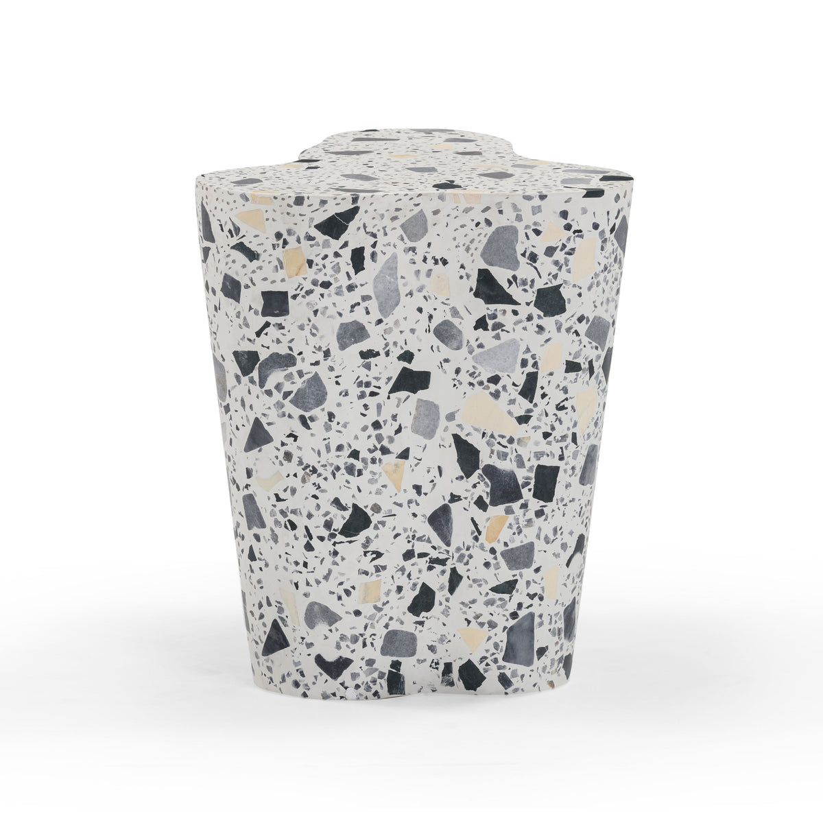 Slab Black & White Riverbed Terrazzo Side Table by TOV Furniture – photo 5 of 10