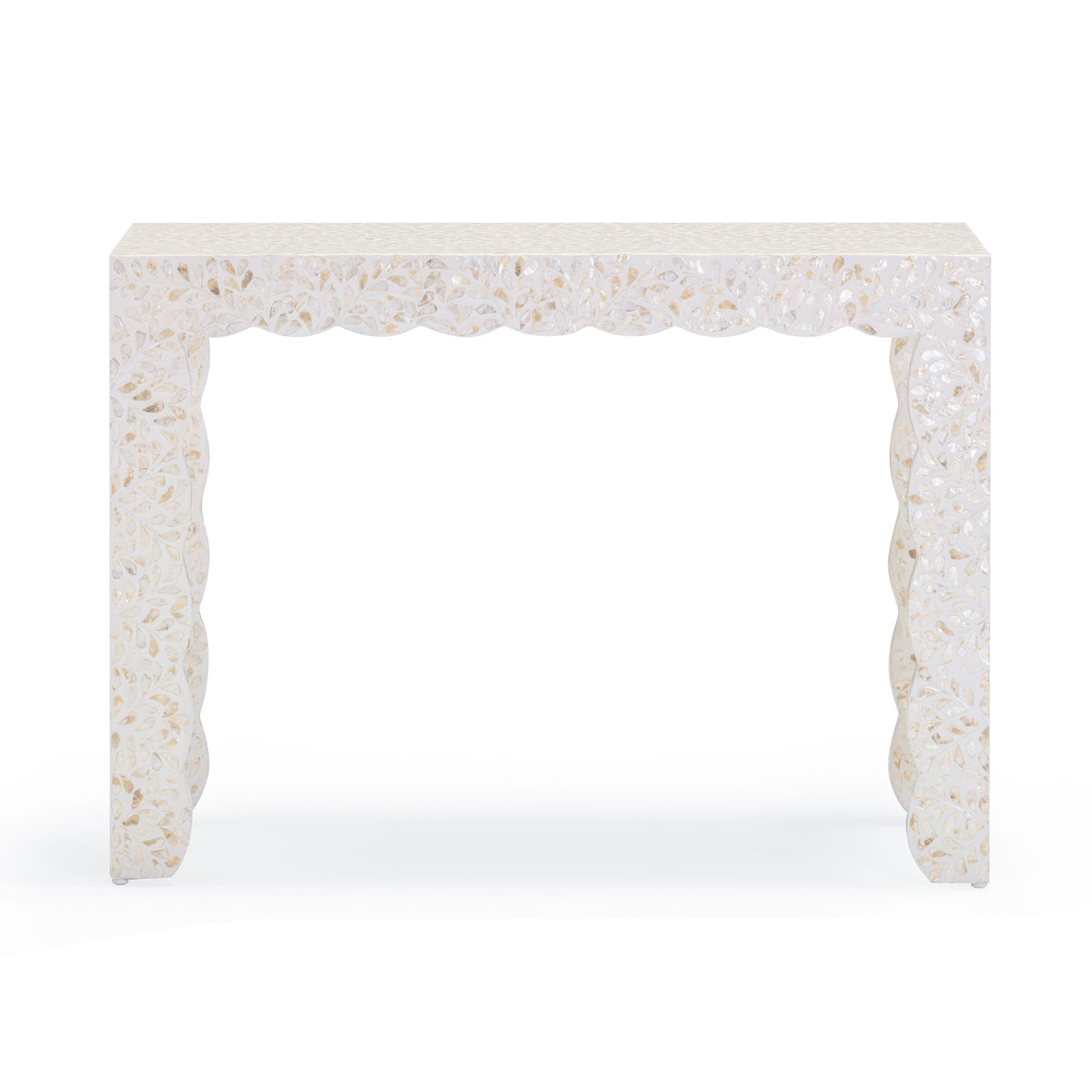 Piara 43" Natural Capiz Shell Console Table by TOV Furniture – photo 1 of 7
