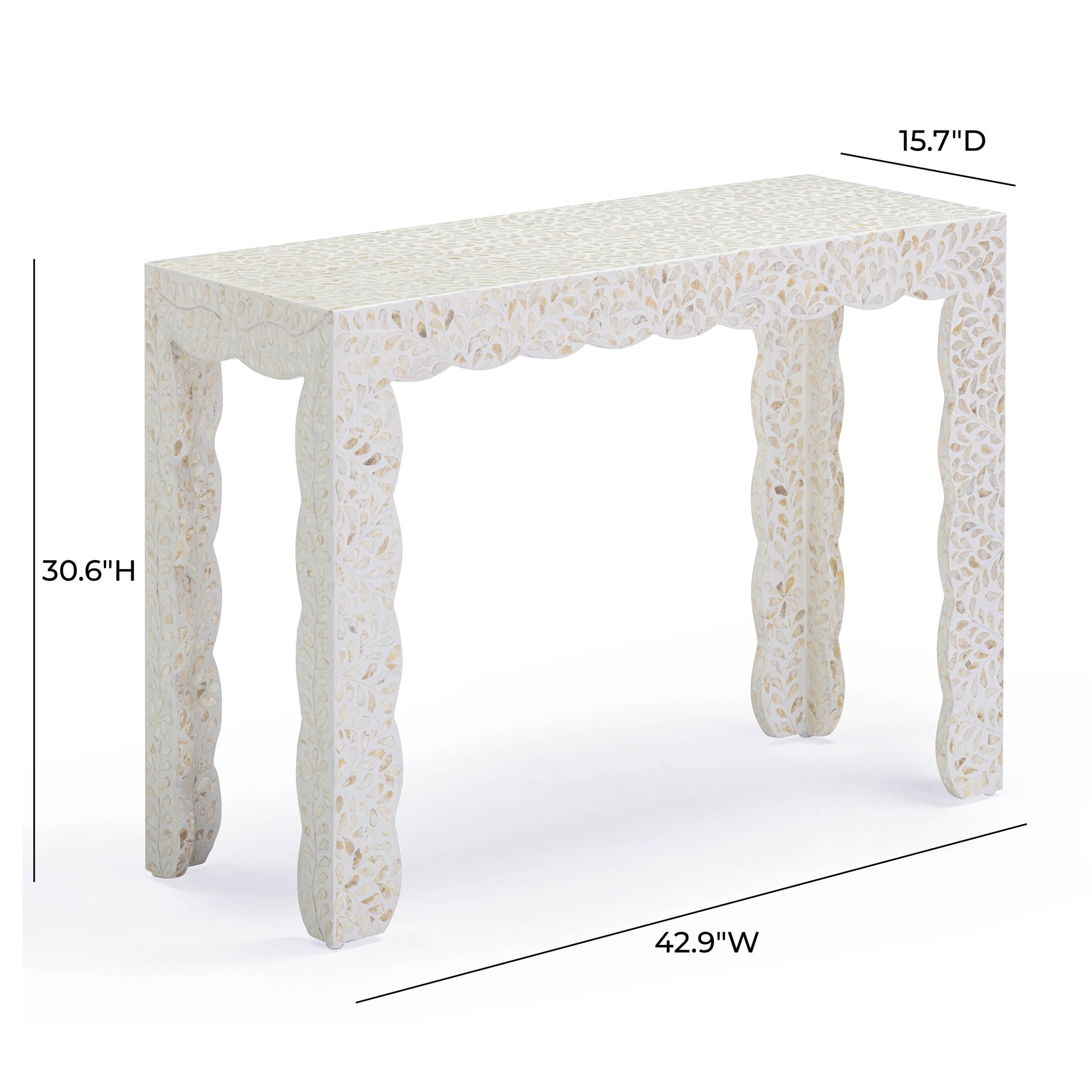 Piara 43 Natural Capiz Shell Console by TOV Oc54465