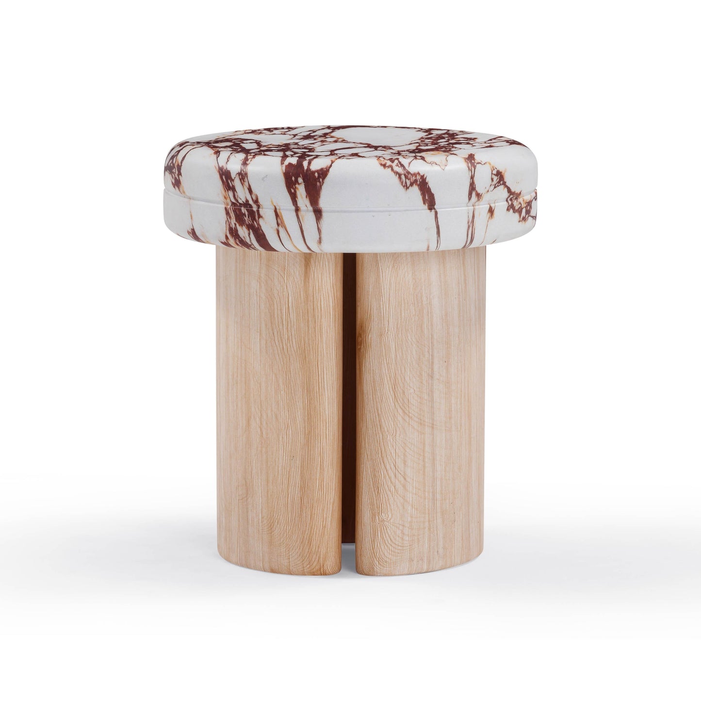 Sheila Textured Concrete Indoor/Outdoor Side Table Multi, Natural by Tov Furniture