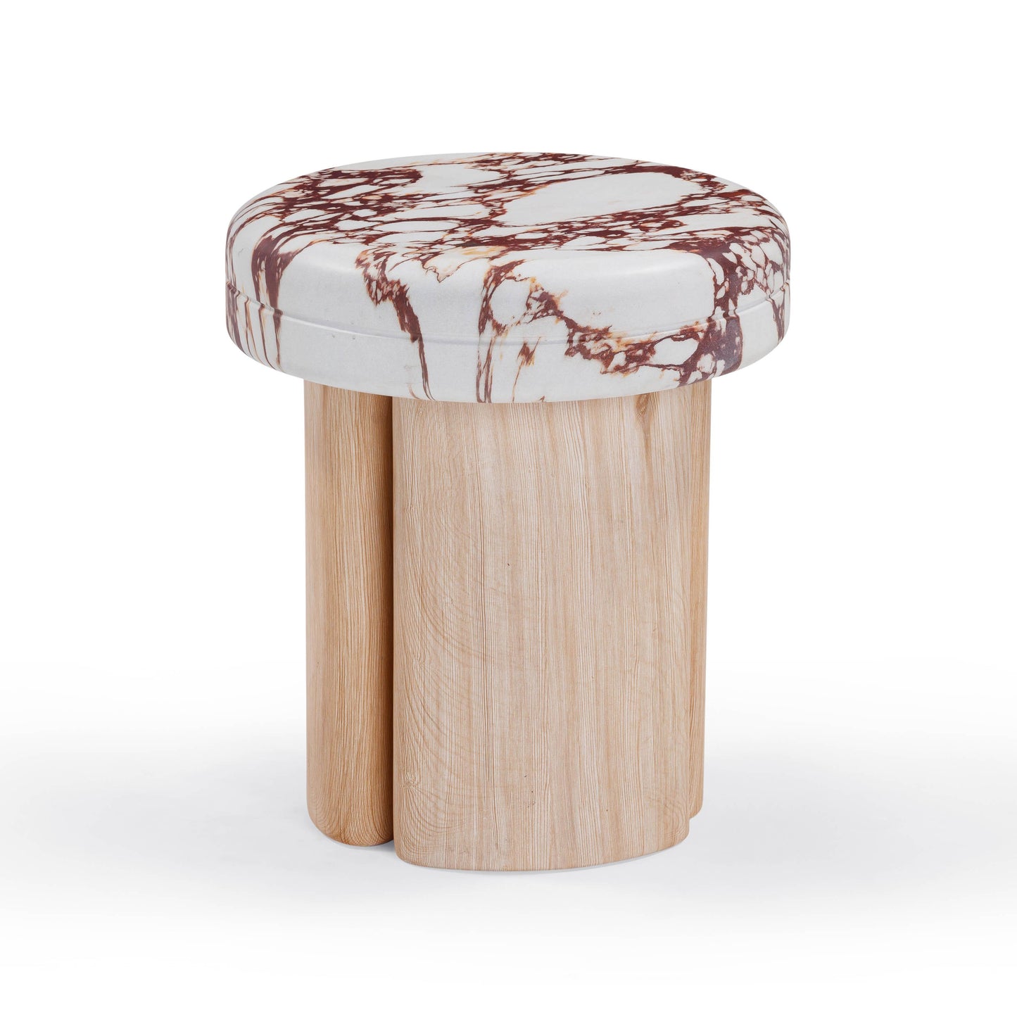 Sheila Textured Concrete Indoor/Outdoor Side Table Multi, Natural by Tov Furniture