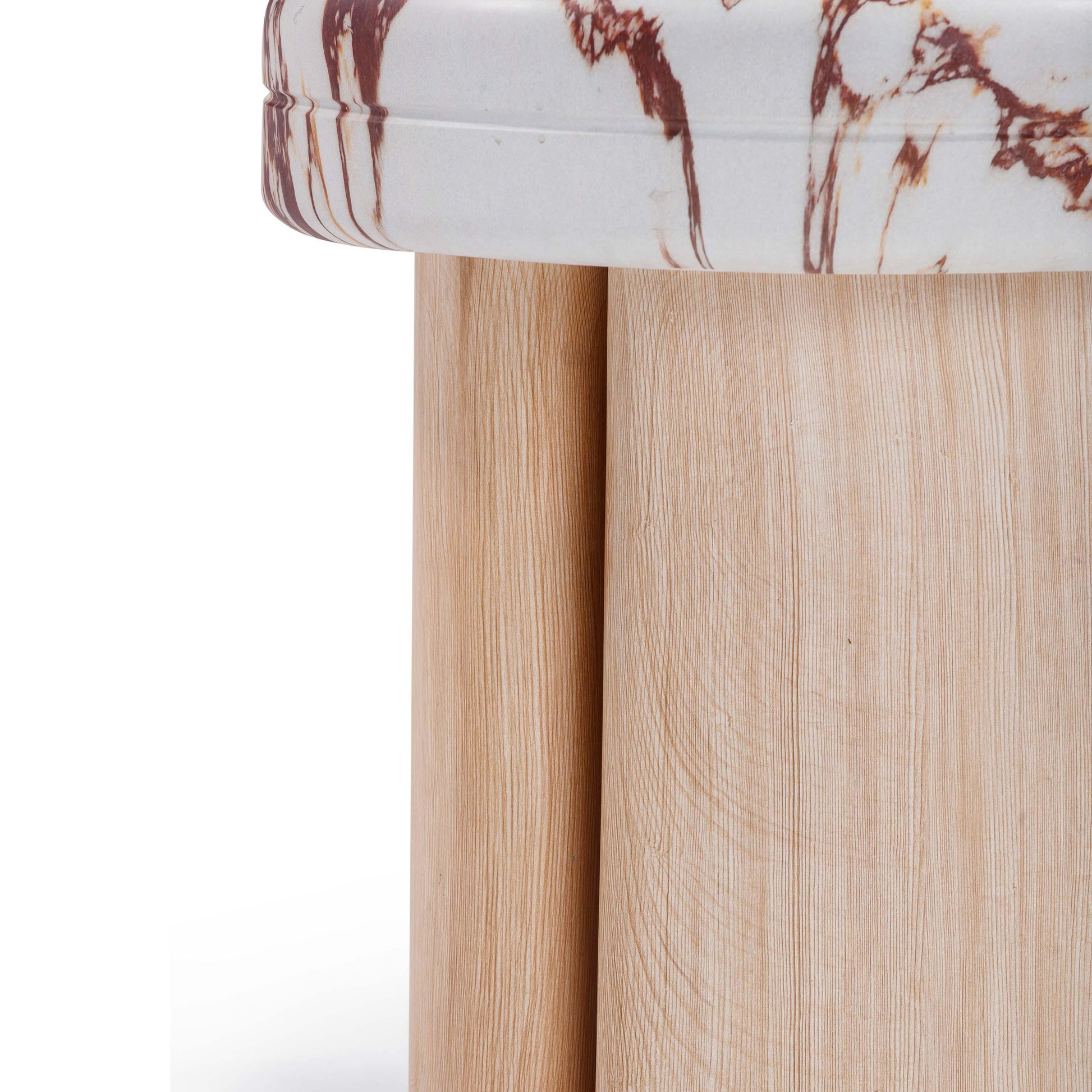 Sheila Textured Concrete Indoor/Outdoor Side Table Multi, Natural by Tov Furniture