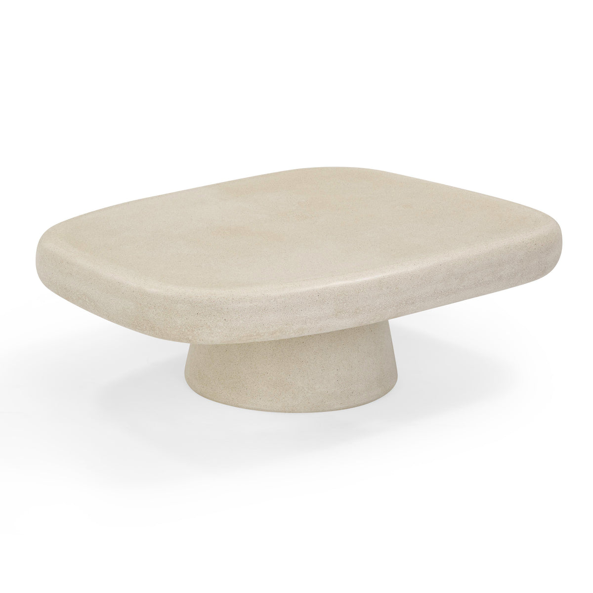 Darial Faux Sandstone Indoor/Outdoor Coffee Table by TOV Furniture – photo 1 of 10