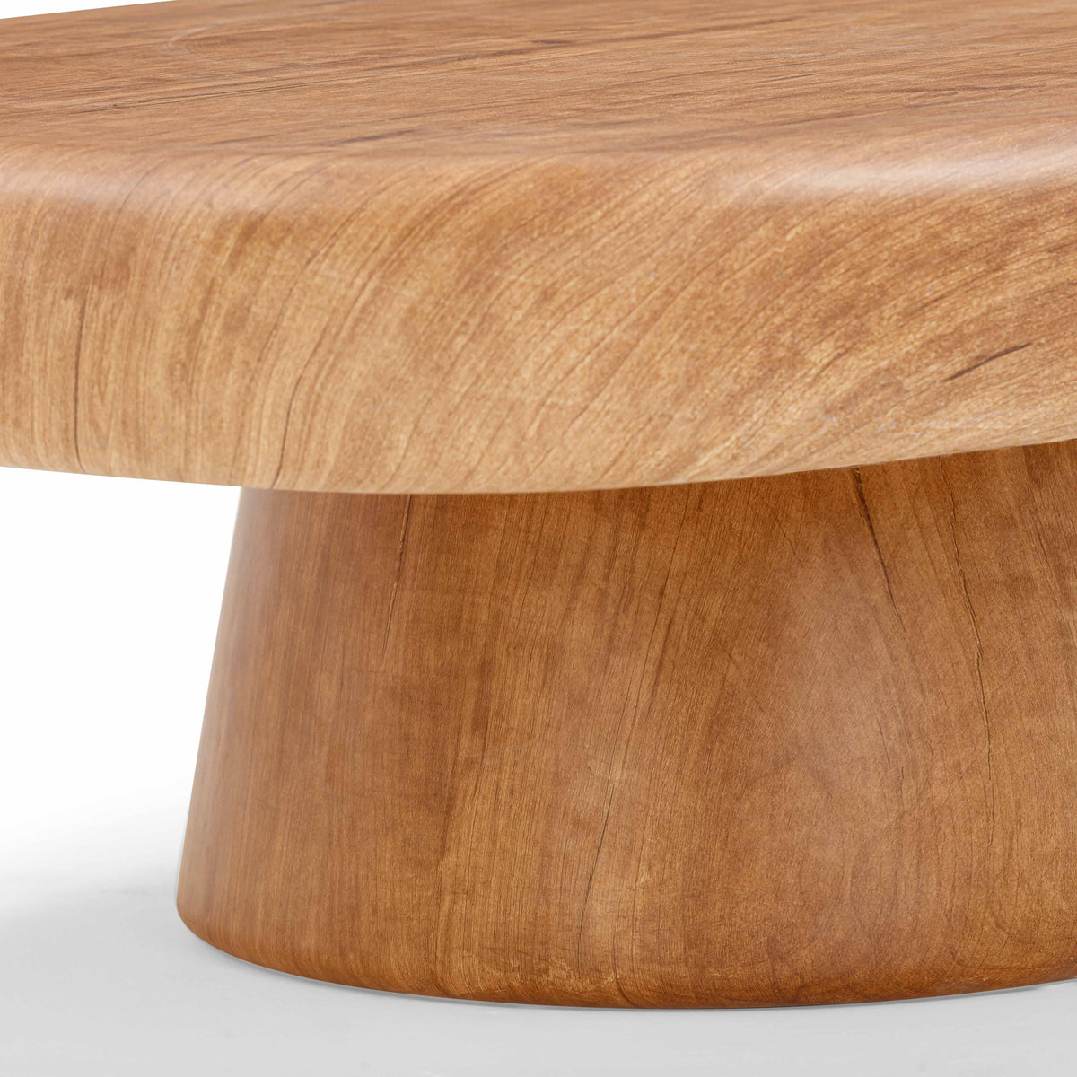 Darial Faux Wood Grain Pattern Indoor/Outdoor Coffee Table by TOV Furniture – photo 8 of 10