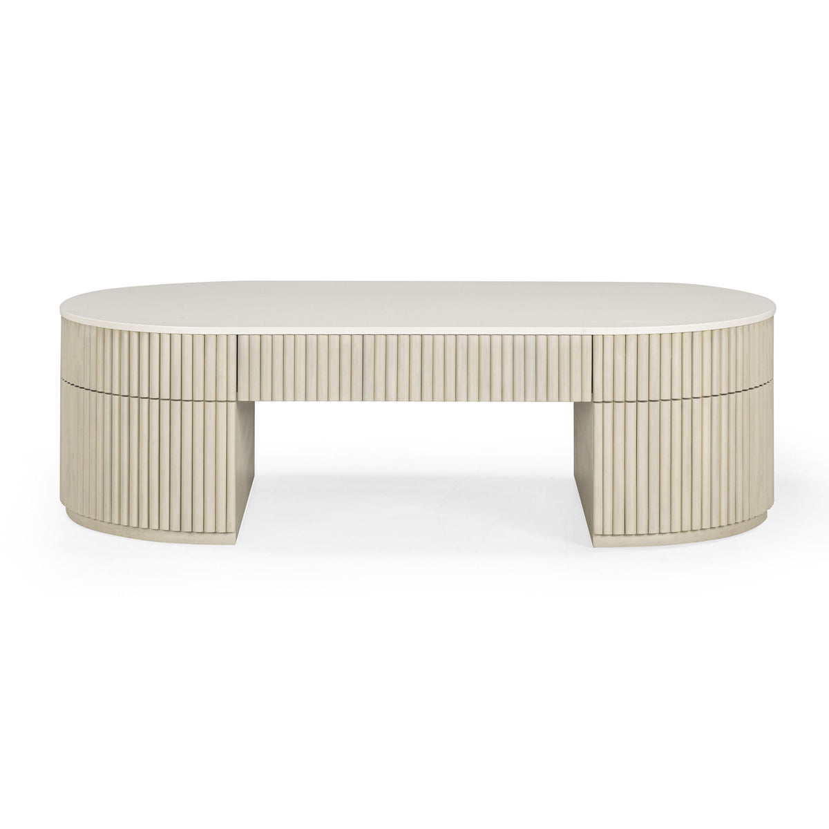 Bella 52" Cream Large Storage Coffee Table by TOV Furniture – photo 3 of 8