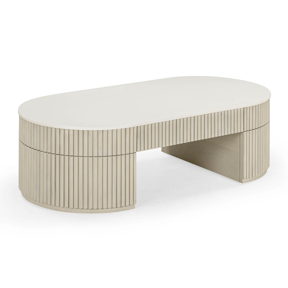 Bella 52" Cream Large Storage Coffee Table by TOV Furniture – photo 4 of 8