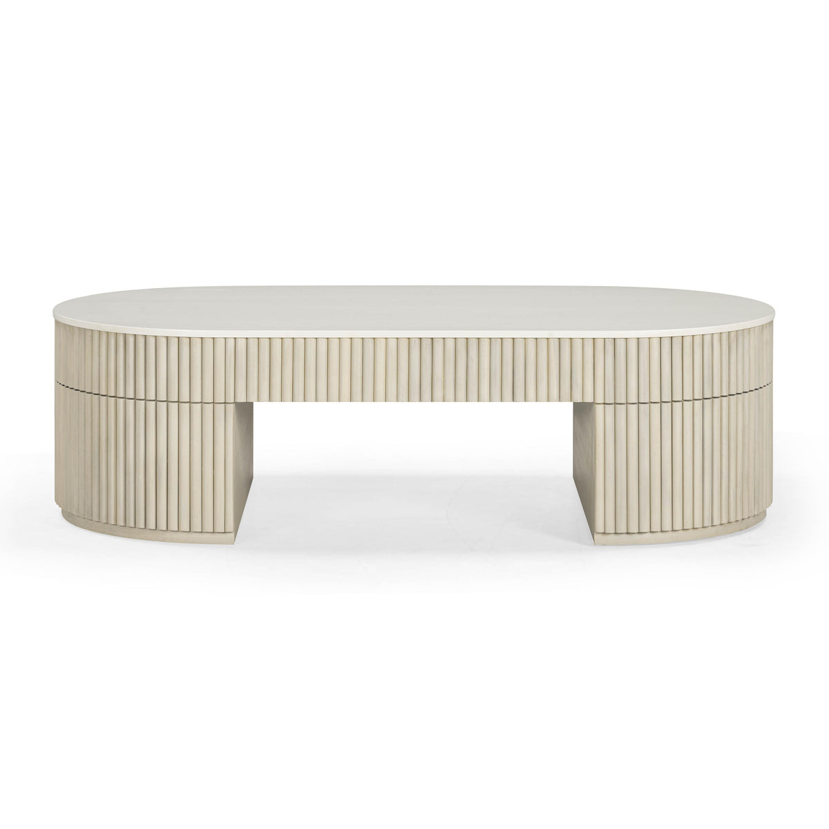 Bella 52" Cream Large Storage Coffee Table by TOV Furniture – photo 6 of 8