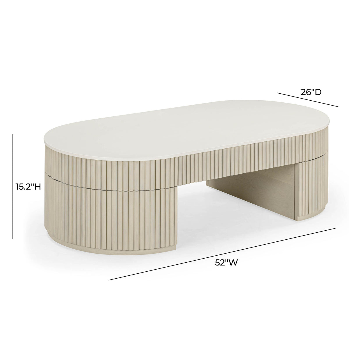 Bella 52" Cream Large Storage Coffee Table by TOV Furniture – photo 8 of 8