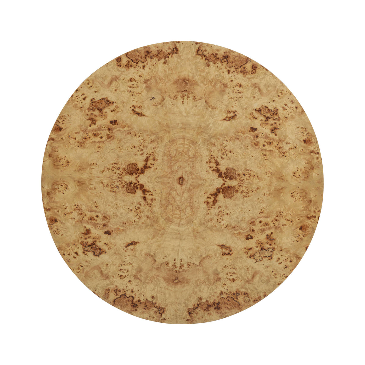 Fig 36" Natural Burl Drum Round Coffee Table by TOV Furniture – photo 5 of 9