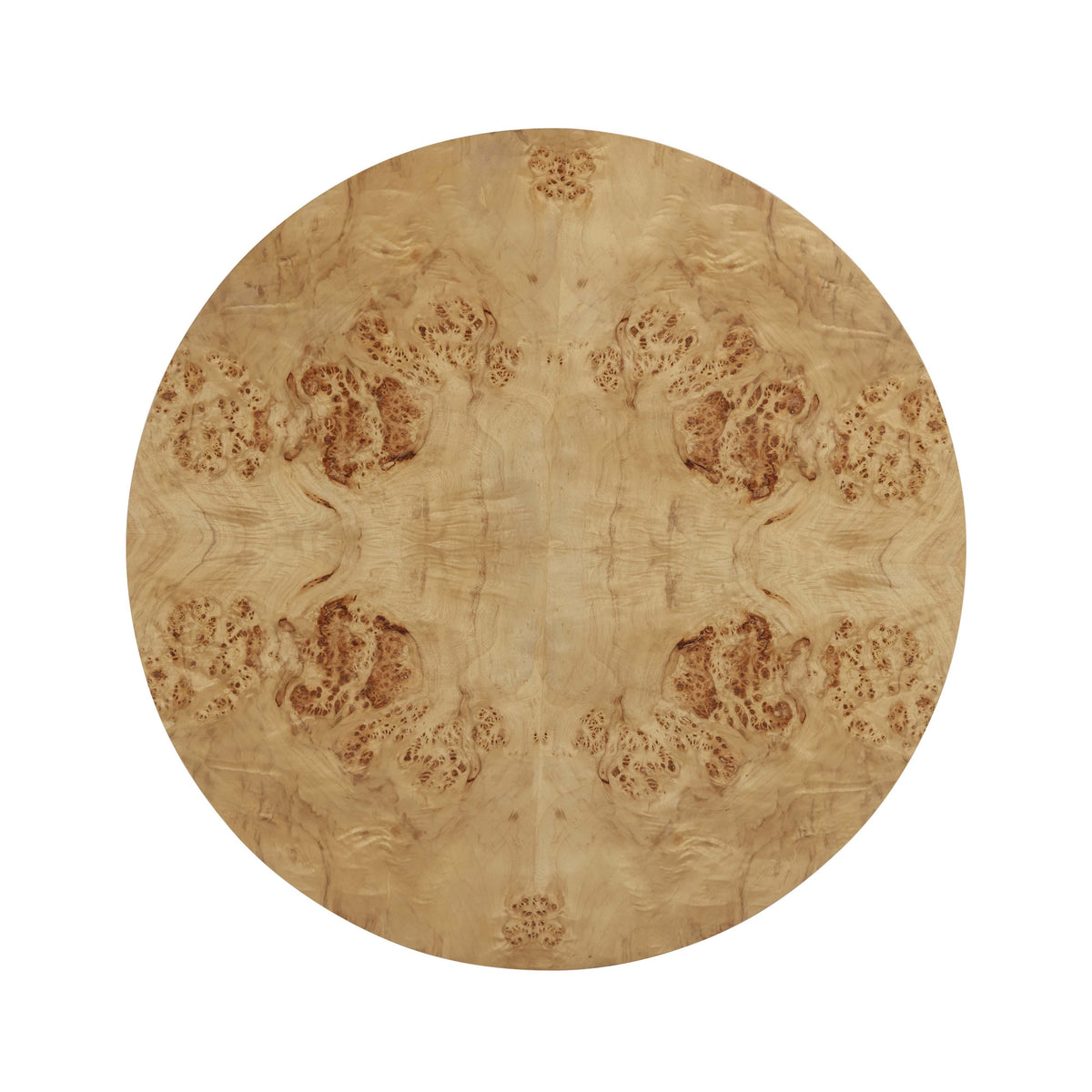 Fig 36" Natural Burl Drum Round Coffee Table by TOV Furniture – photo 6 of 9