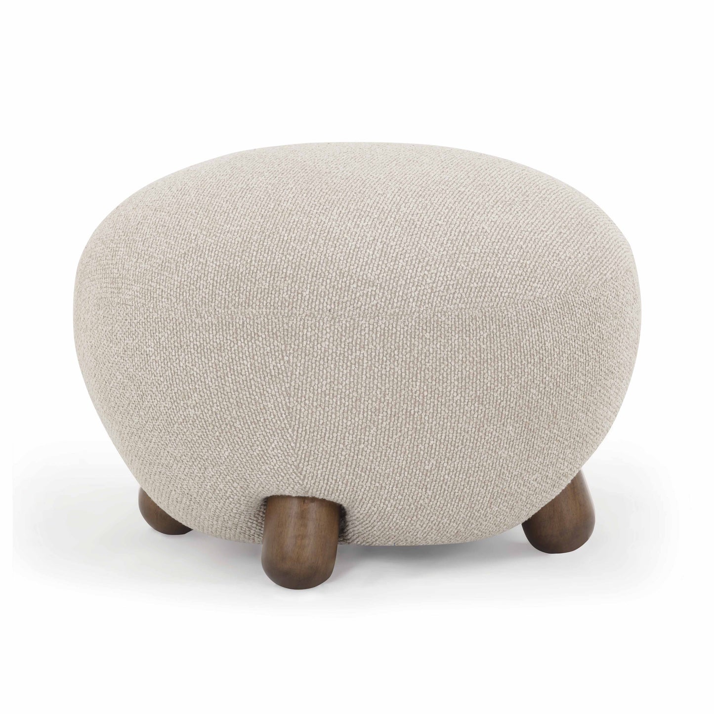 Pucker Warm Grey Performance Boucle Ottoman Warm Grey by Tov Furniture