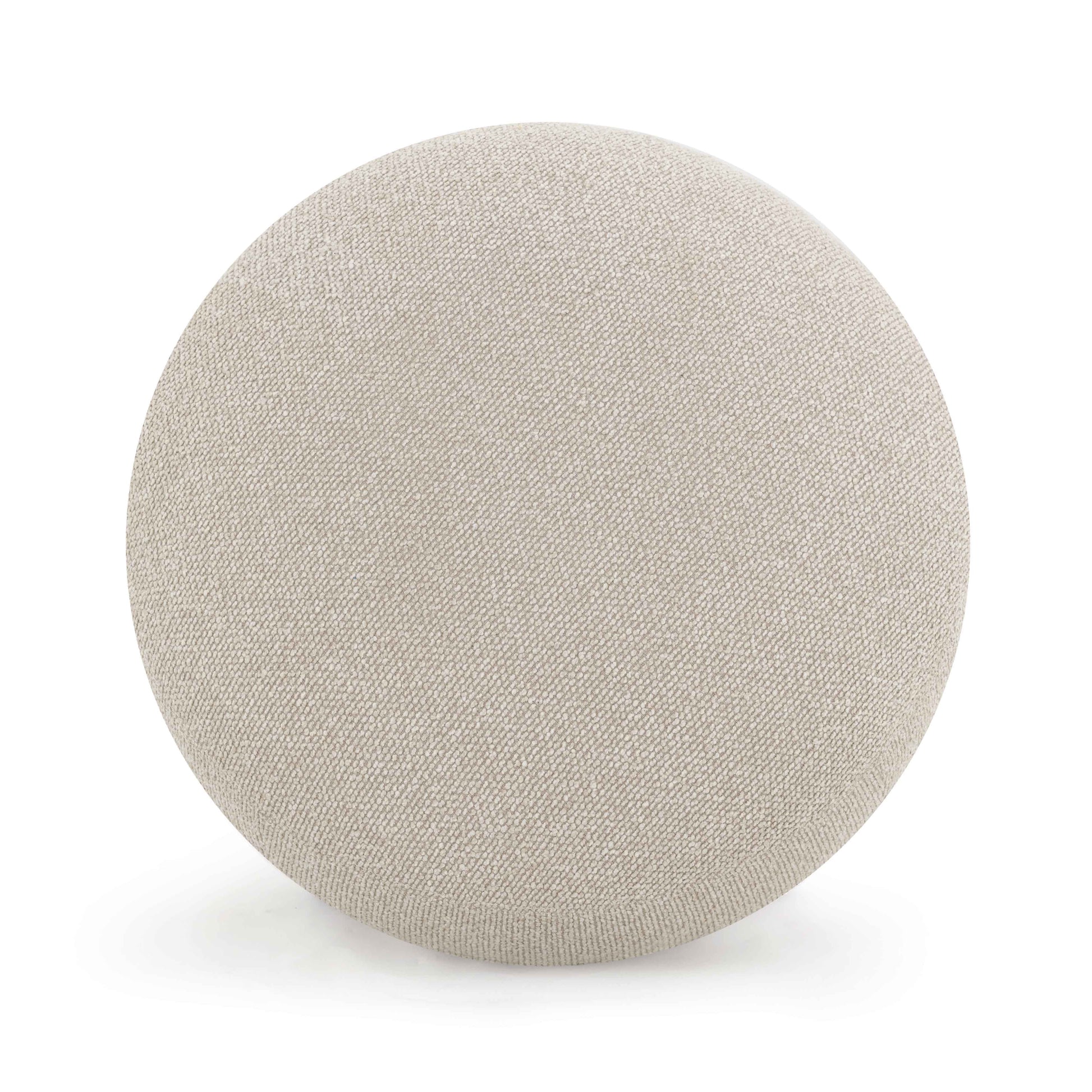 Pucker Warm Grey Performance Boucle Ottoman Warm Grey by Tov Furniture