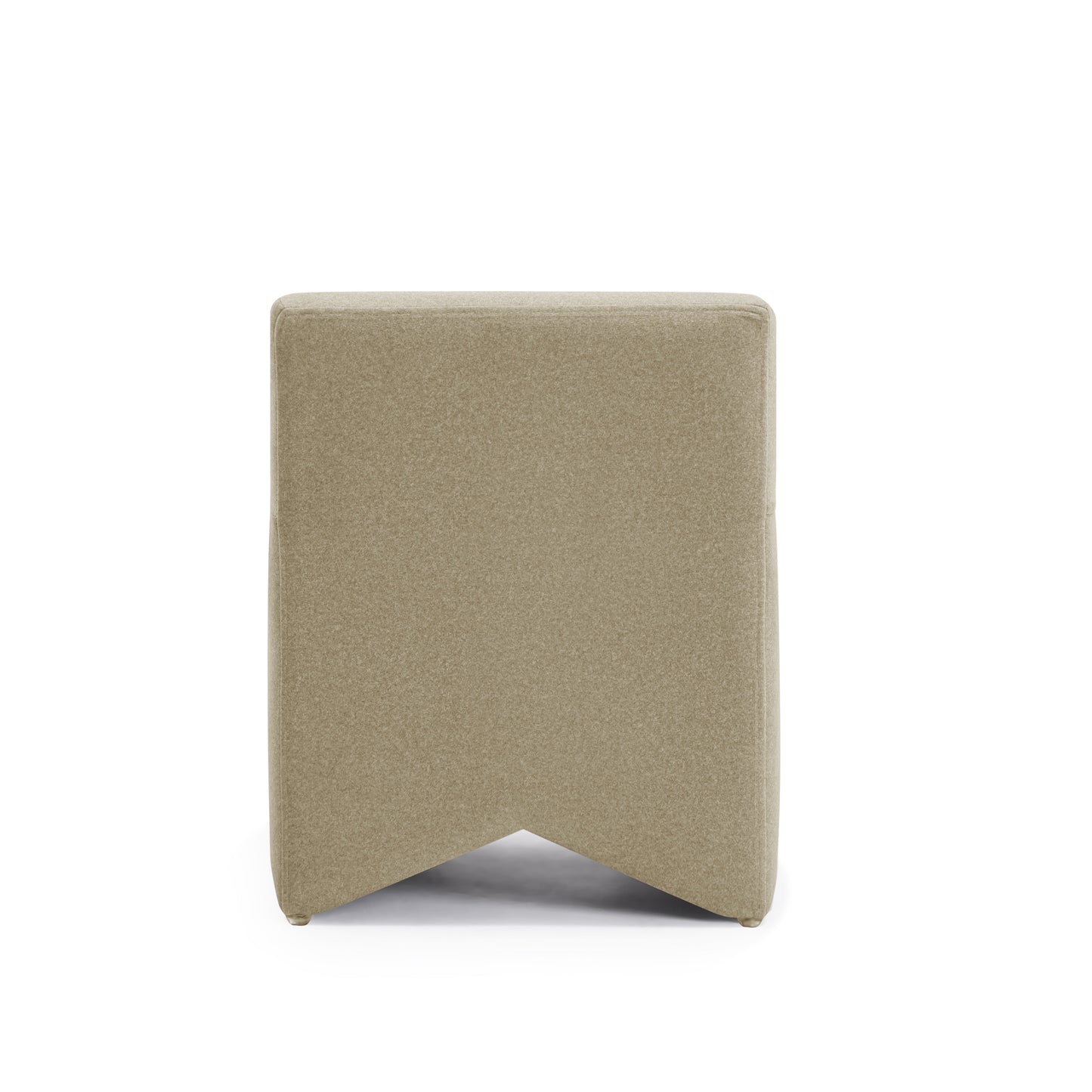 Pippa Taupe Performance Vegan Mohair Accent Stool Taupe by Tov Furniture